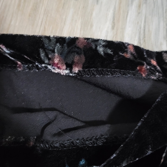 Zara Velvet like pants high rise size small - Picture 7 of 12